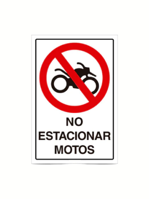 No estacionar motos