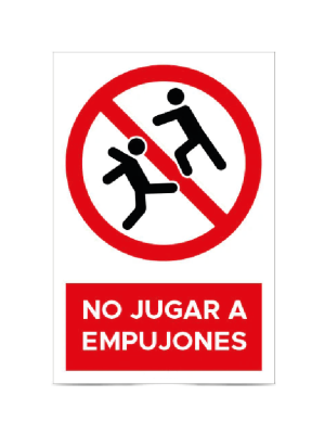 No jugar a empujones
