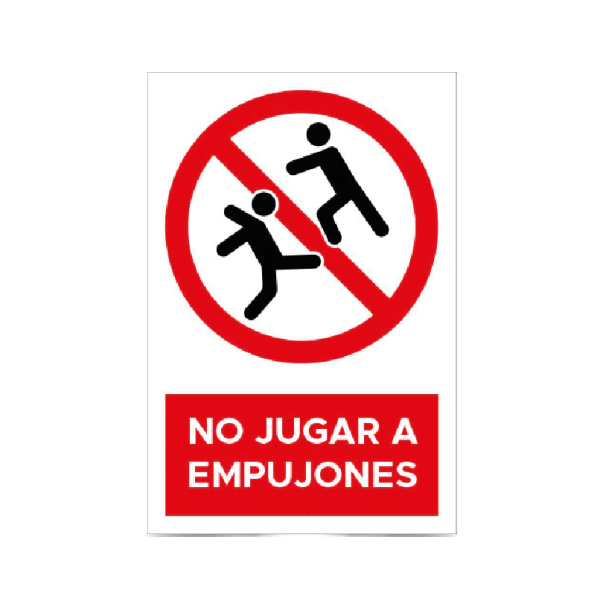 No jugar a empujones