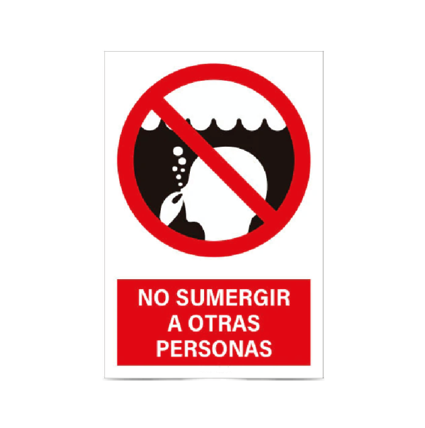 No sumergir a otras personas