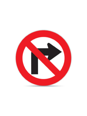 No virar a la derecha