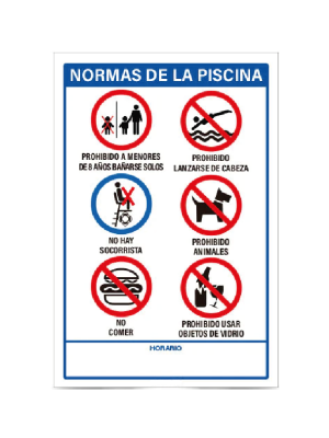 Normas de la piscina (vertical)