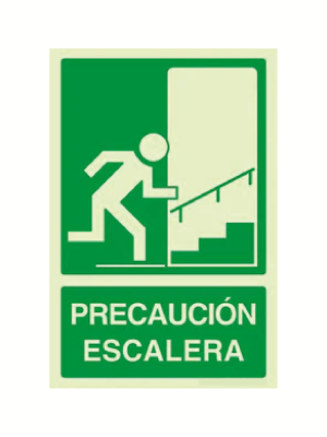 Precaución escalera