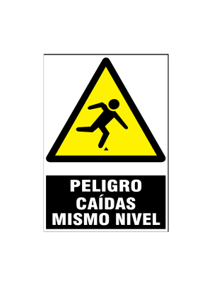 Peligro caídas mismo nivel