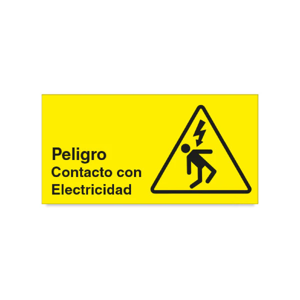 Peligro contacto con electricidad
