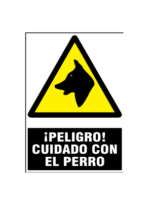 Peligro cuidado con el perro