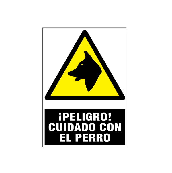 Peligro cuidado con el perro