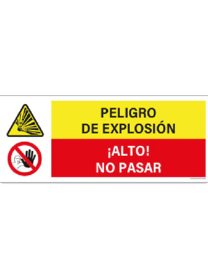 Peligro de Explosión - No pasar