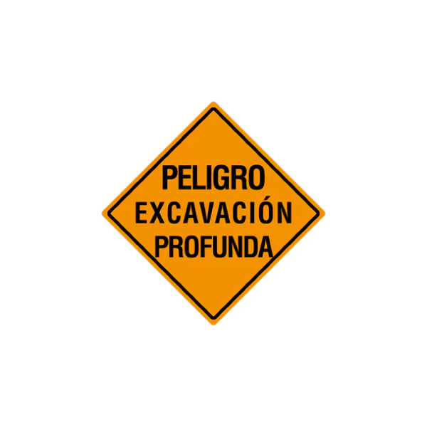 Peligro excavación profunda