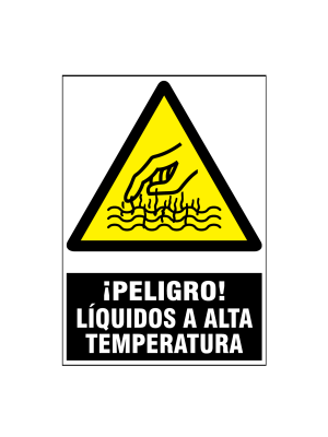 Peligro líquidos a alta temperatura