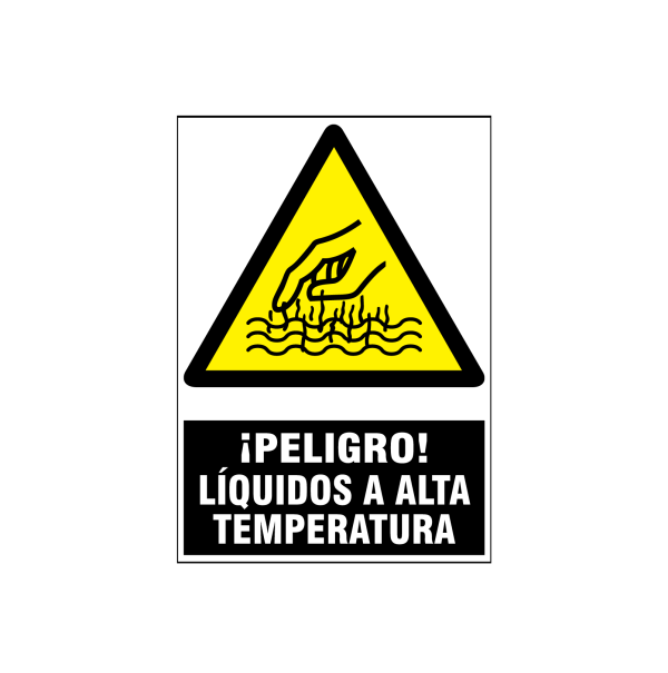 Peligro líquidos a alta temperatura