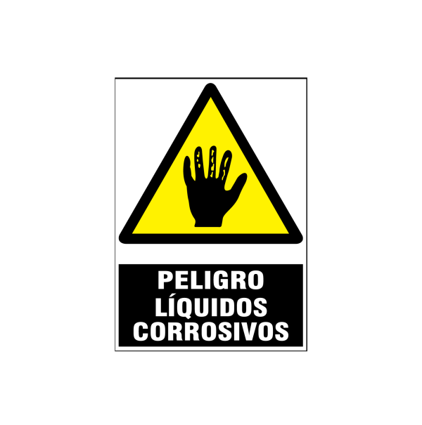 Peligro líquidos corrosivos