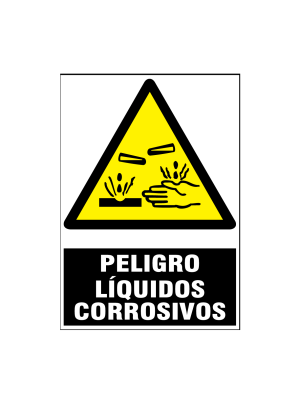Peligro líquido corrosivo