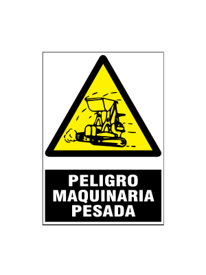 Peligro maquinaria pesada