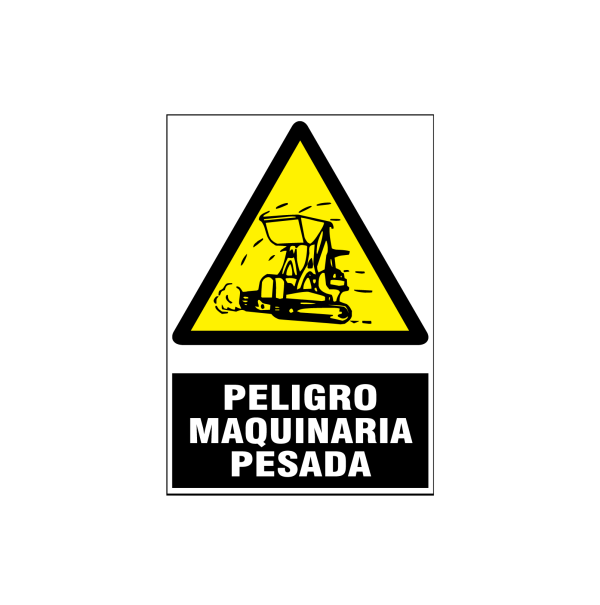Peligro maquinaria pesada