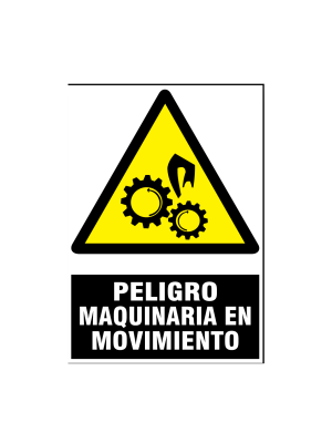 Peligro maquinaria en movimiento