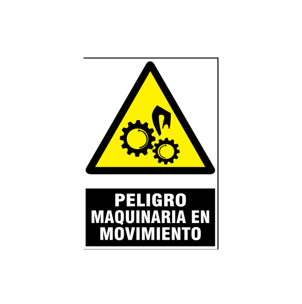 Peligro maquinaria en movimiento