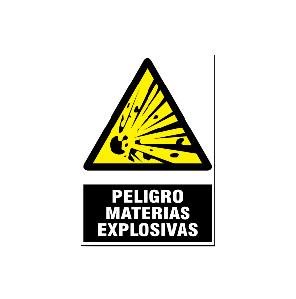 Peligro material explosivo