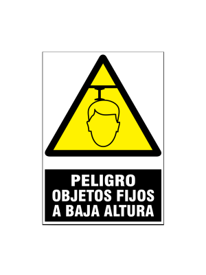 Peligro objetos fijos a baja altura