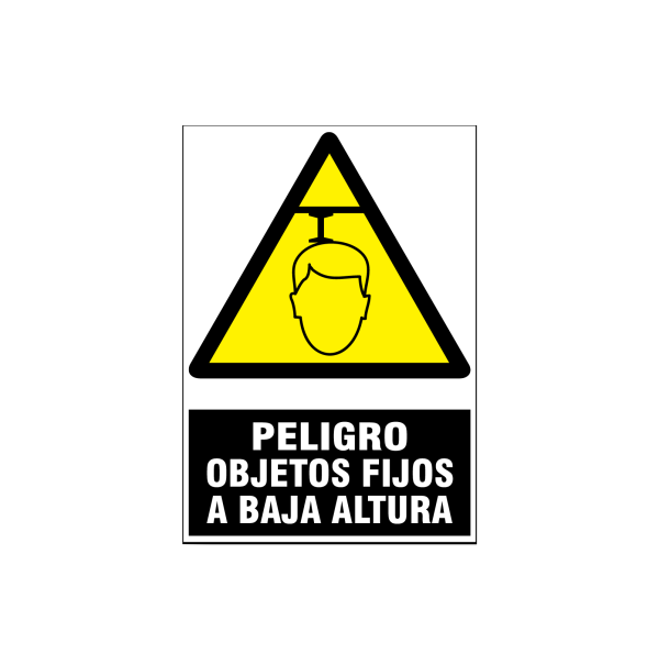 Peligro objetos fijos a baja altura