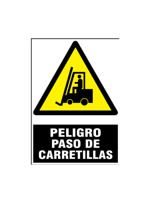Peligro paso de carretillas