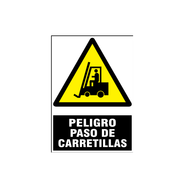 Peligro paso de carretillas