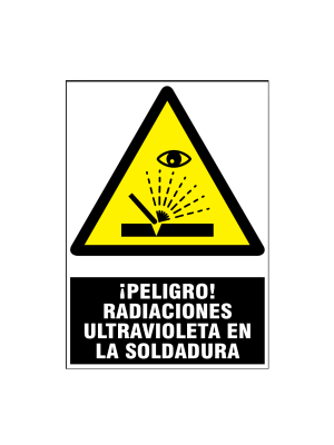 Peligro radiaciones ultravioleta en la soldadura