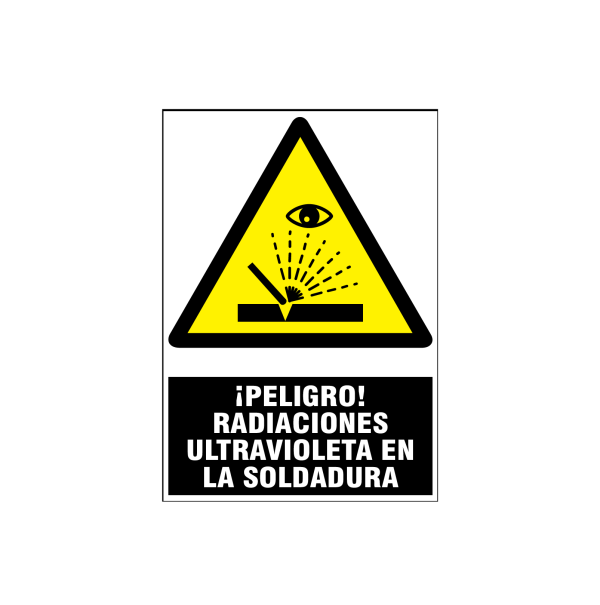 Peligro radiaciones ultravioleta en la soldadura