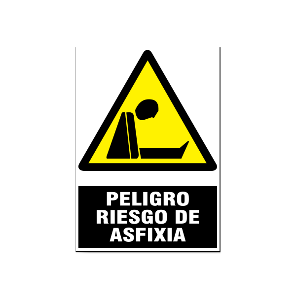 Peligro riesgo de asfixia