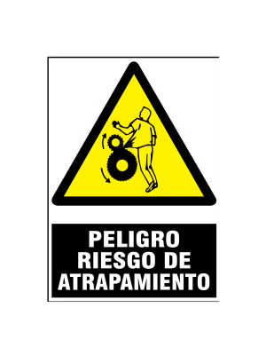 Peligro riesgo de atrapamiento