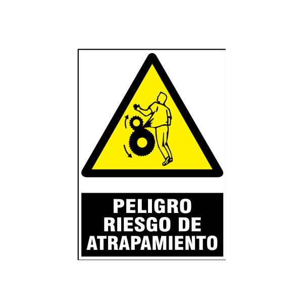Peligro riesgo de atrapamiento