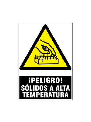 Peligro sólidos a alta temperatura