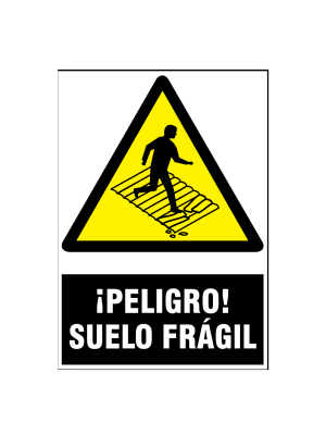 Peligro suelo frágil