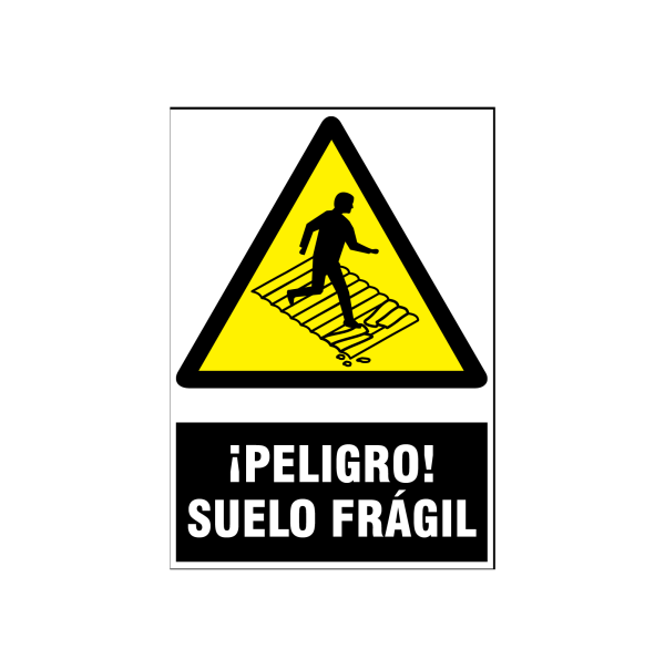 Peligro suelo frágil