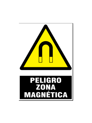 Peligro zona magnética