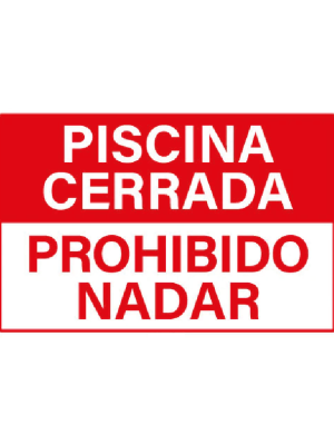 Piscina cerrada - prohibido nadar