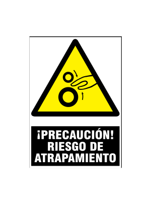 Precaución riesgo de atrapamiento