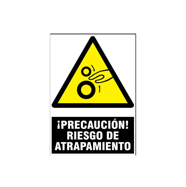 Precaución riesgo de atrapamiento