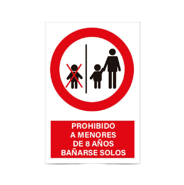 Prohibido a menores de 8 años bañarse solos