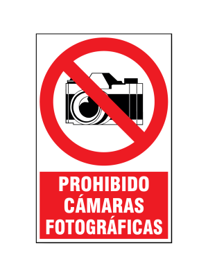 Prohibido cámaras fotográficas