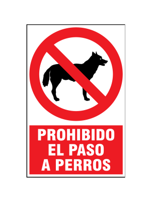 Prohibido el paso a perros