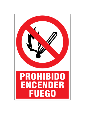 Prohibido encender fuego