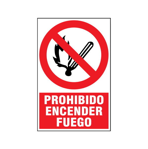 Prohibido encender fuego