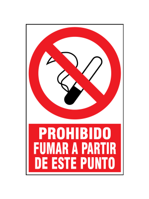 Prohibido fumar a partir de este punto