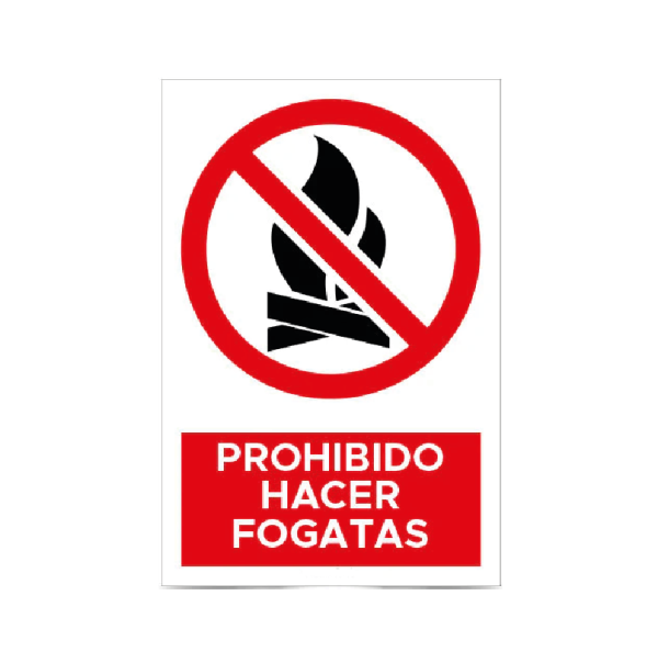 Prohibido hacer fogatas