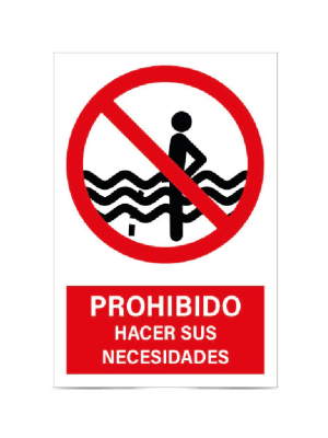 Prohibido hacer sus necesidades