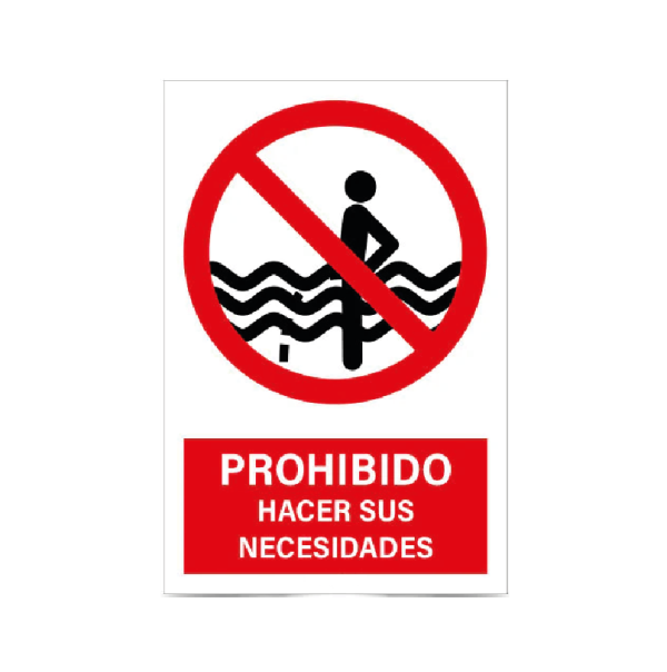 Prohibido hacer sus necesidades