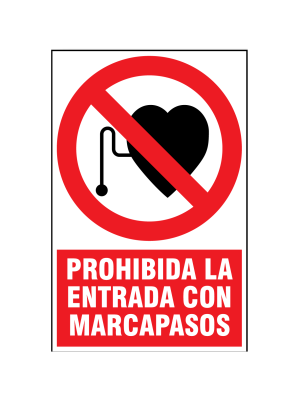 Prohibida la entrada con marca pasos