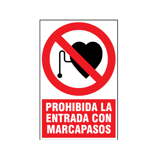 Prohibida la entrada con marca pasos