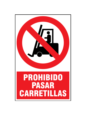 Prohibido pasar carretillas